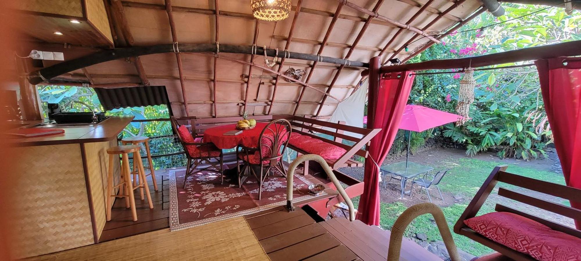 Location " La Pirogue " Maison D'Hotes A Moorea 哈皮蒂 外观 照片